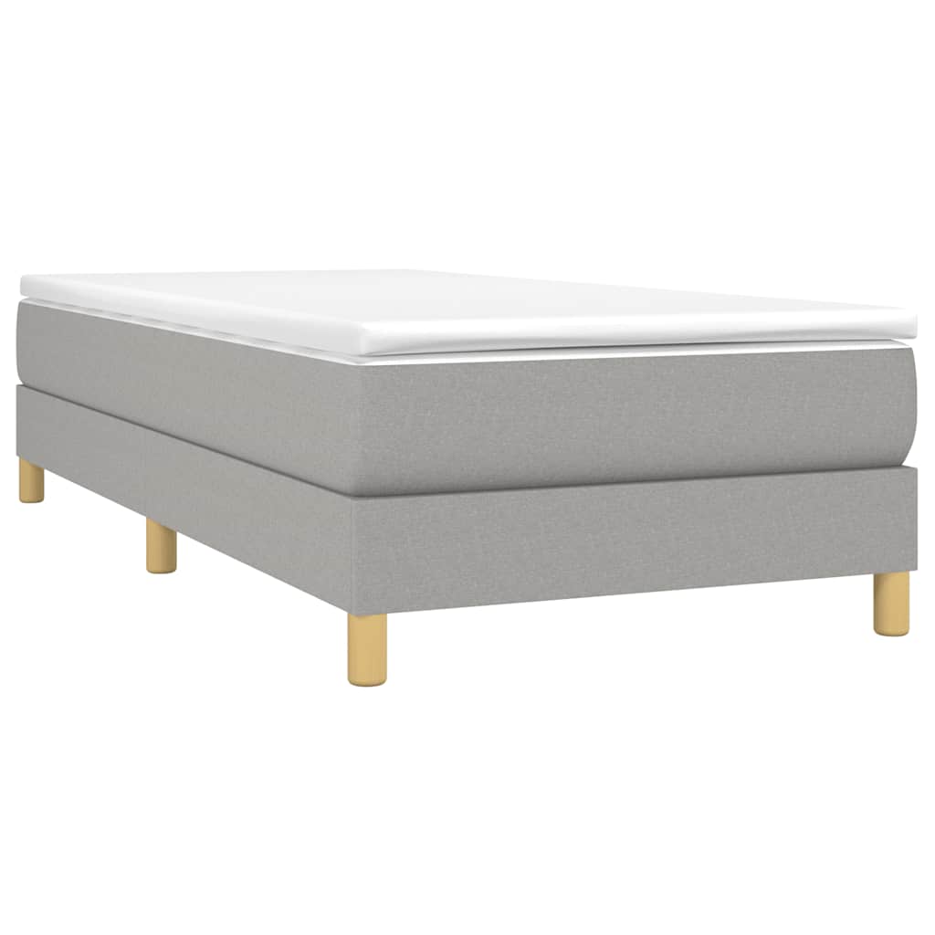 Struttura Letto a Rete a Molle Grigio Chiaro 80x200 cm Tessuto | homemem39