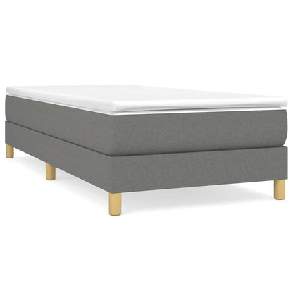 Struttura Letto a Rete a Molle Grigio Scuro 80x200 cm Tessuto