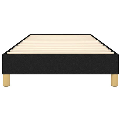 Struttura Letto a Rete a Molle Nero 80x200 cm Tessuto