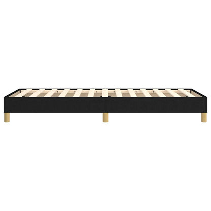 Struttura Letto a Rete a Molle Nero 80x200 cm Tessuto