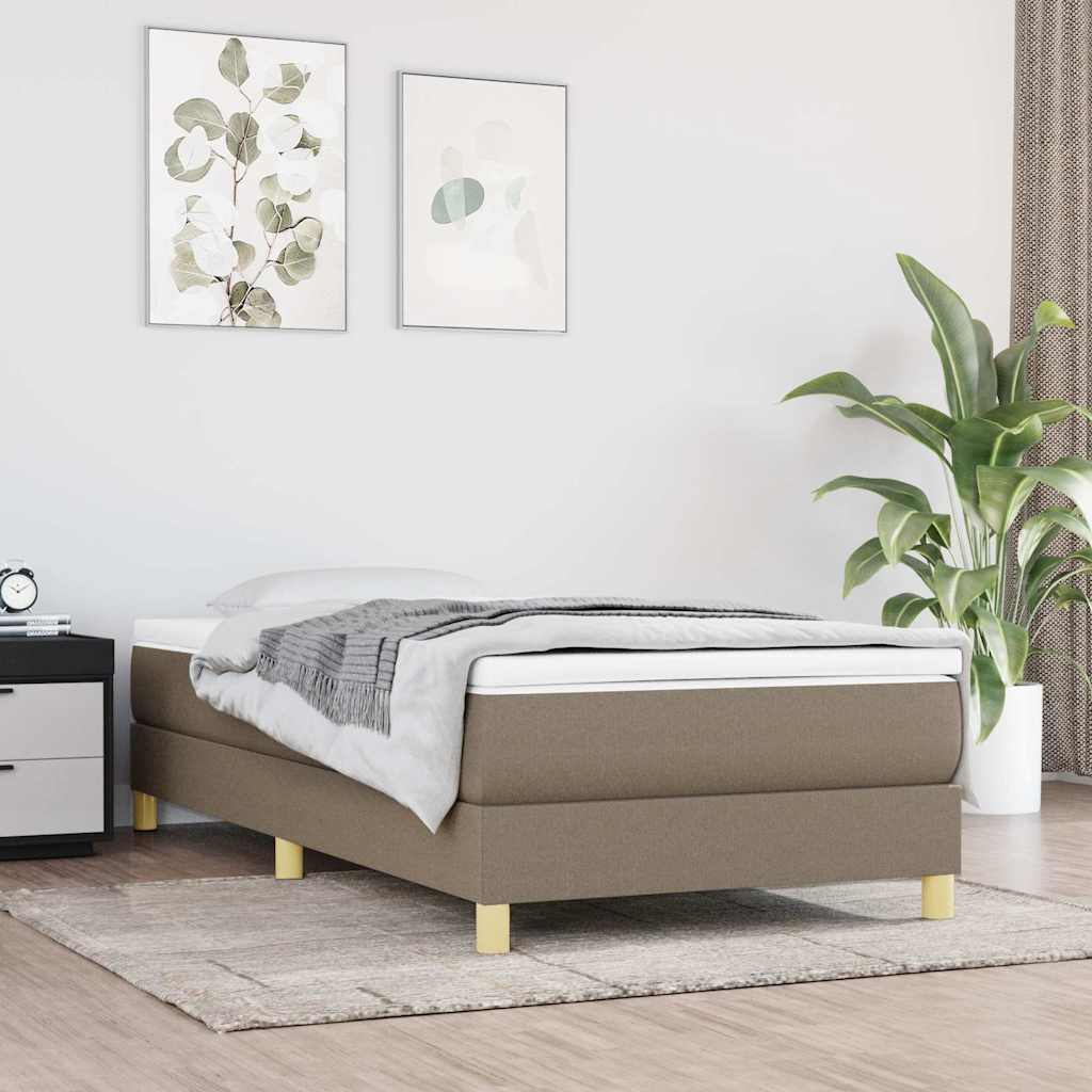 Struttura Letto a Rete a Molle Tortora 80x200 cm Tessuto | homemem39