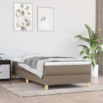 Struttura Letto a Rete a Molle Tortora 80x200 cm Tessuto | homemem39