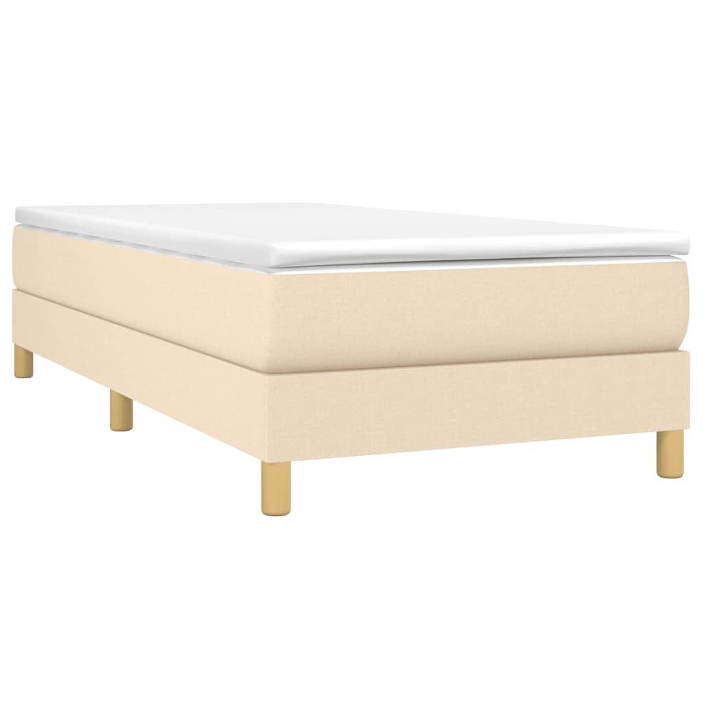 Struttura Letto a Rete a Molle Crema 80x200 cm in Tessuto | homemem39