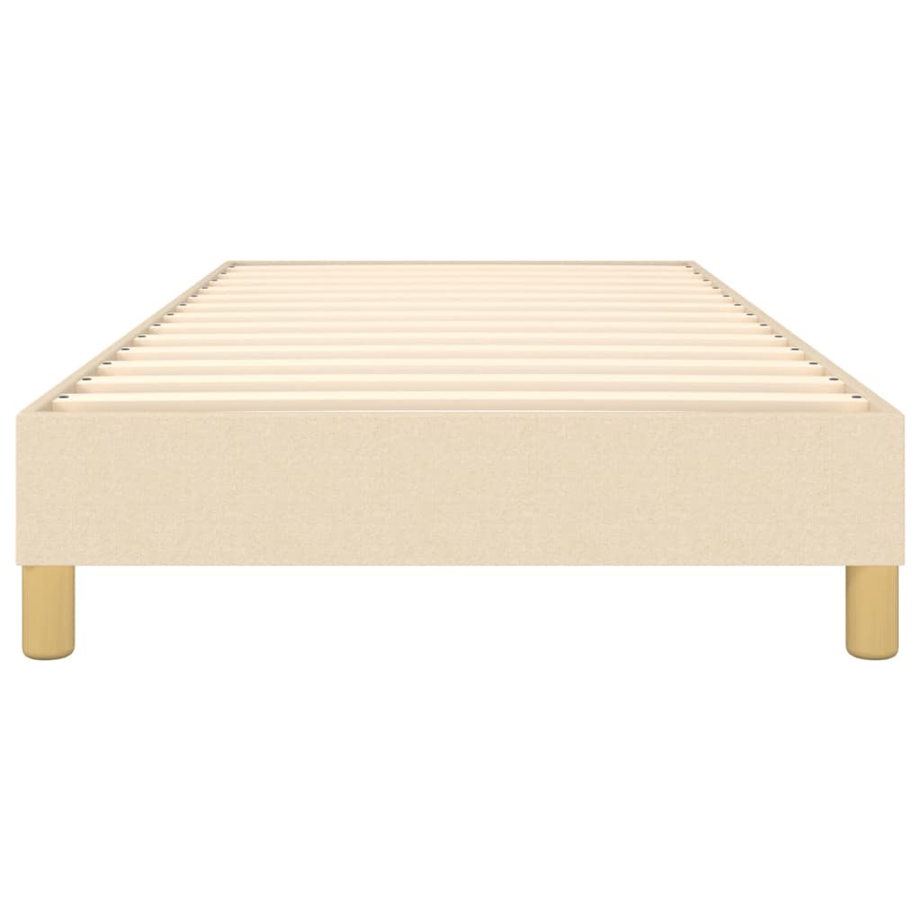 Struttura Letto a Rete a Molle Crema 80x200 cm in Tessuto | homemem39