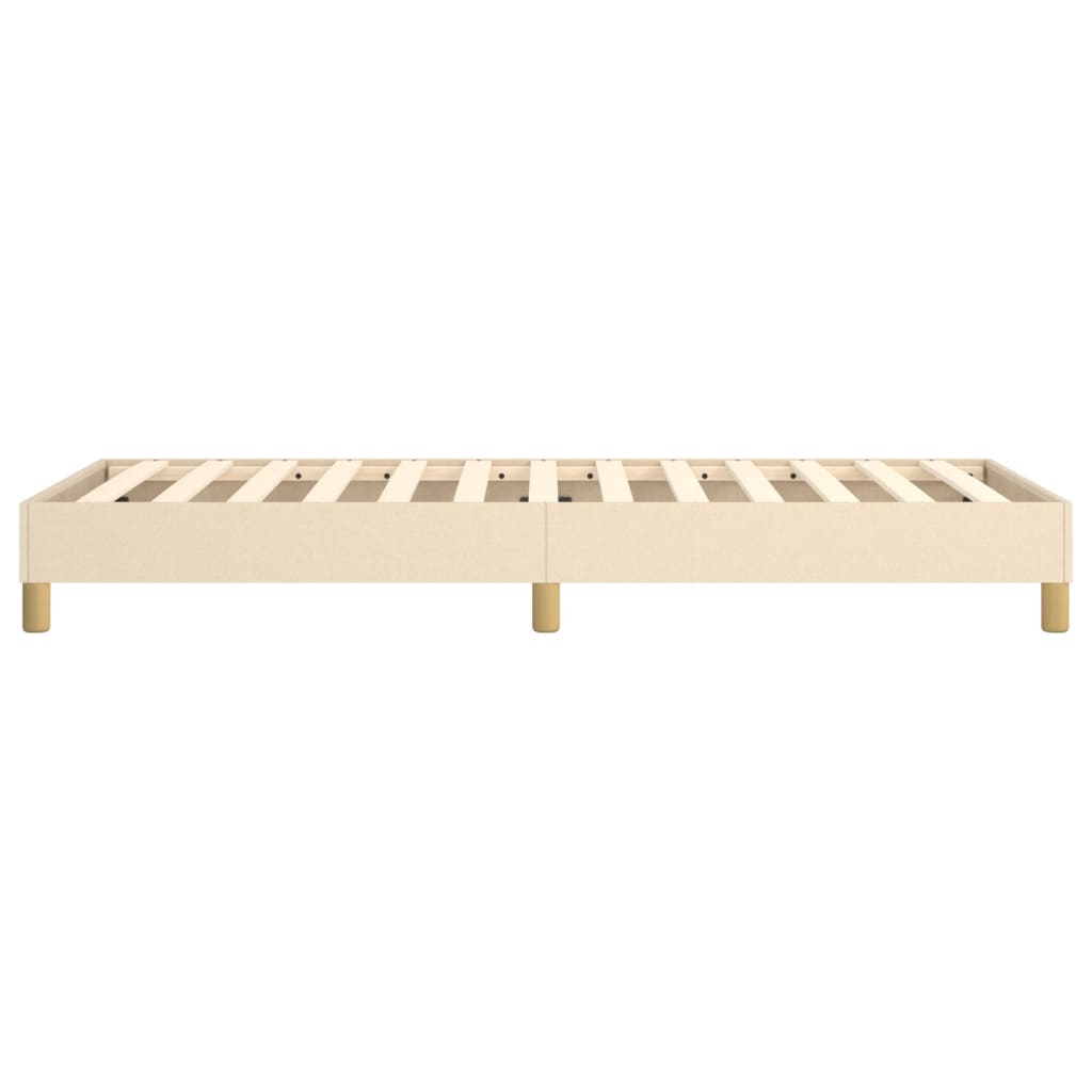 Struttura Letto a Rete a Molle Crema 80x200 cm in Tessuto | homemem39