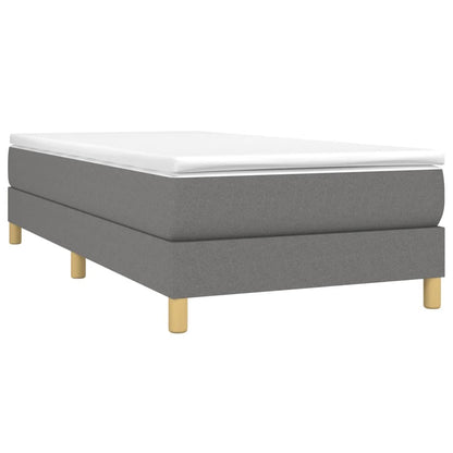 Struttura Letto a Rete a Molle Grigio Scuro 90x190 cm Tessuto | homemem39
