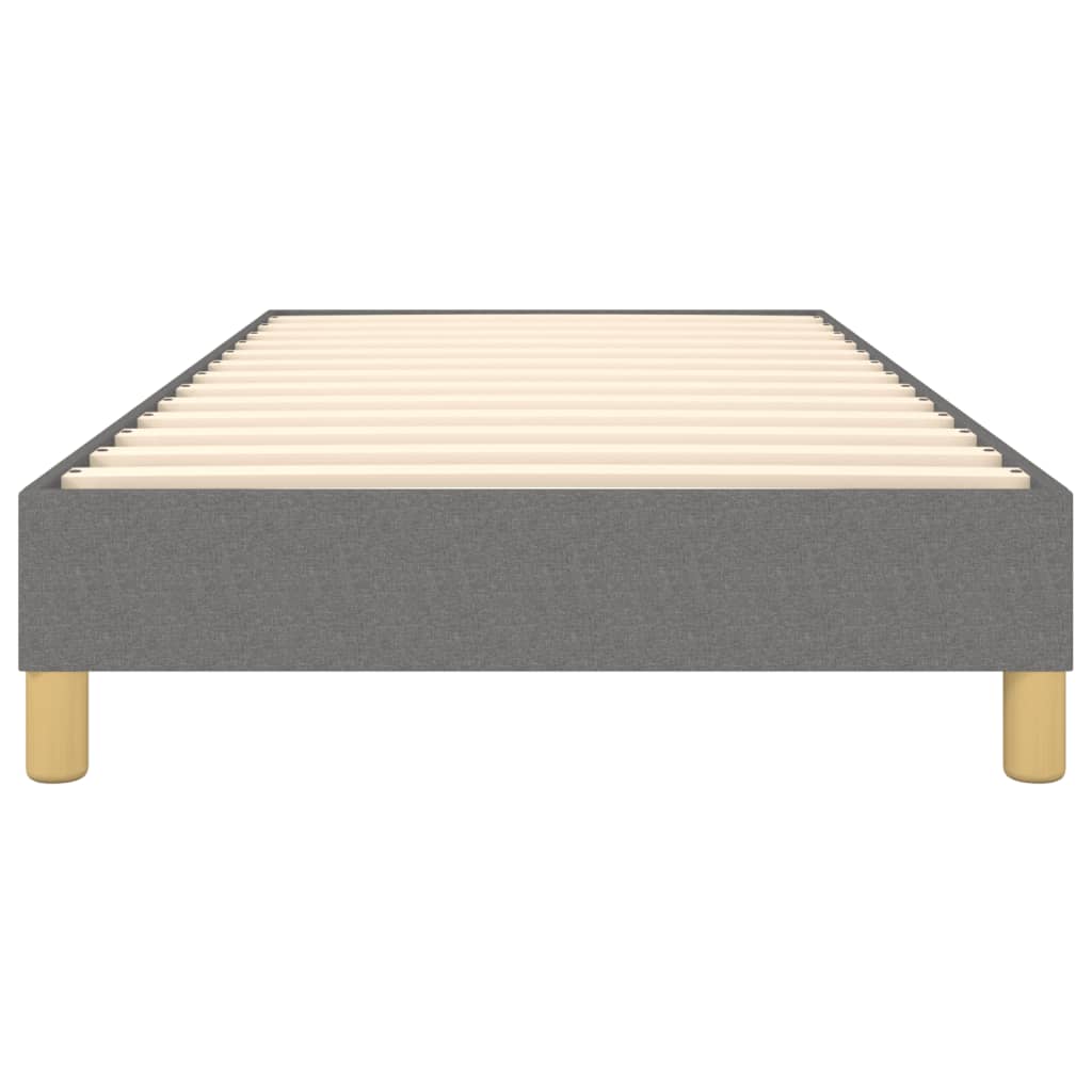 Struttura Letto a Rete a Molle Grigio Scuro 90x190 cm Tessuto | homemem39