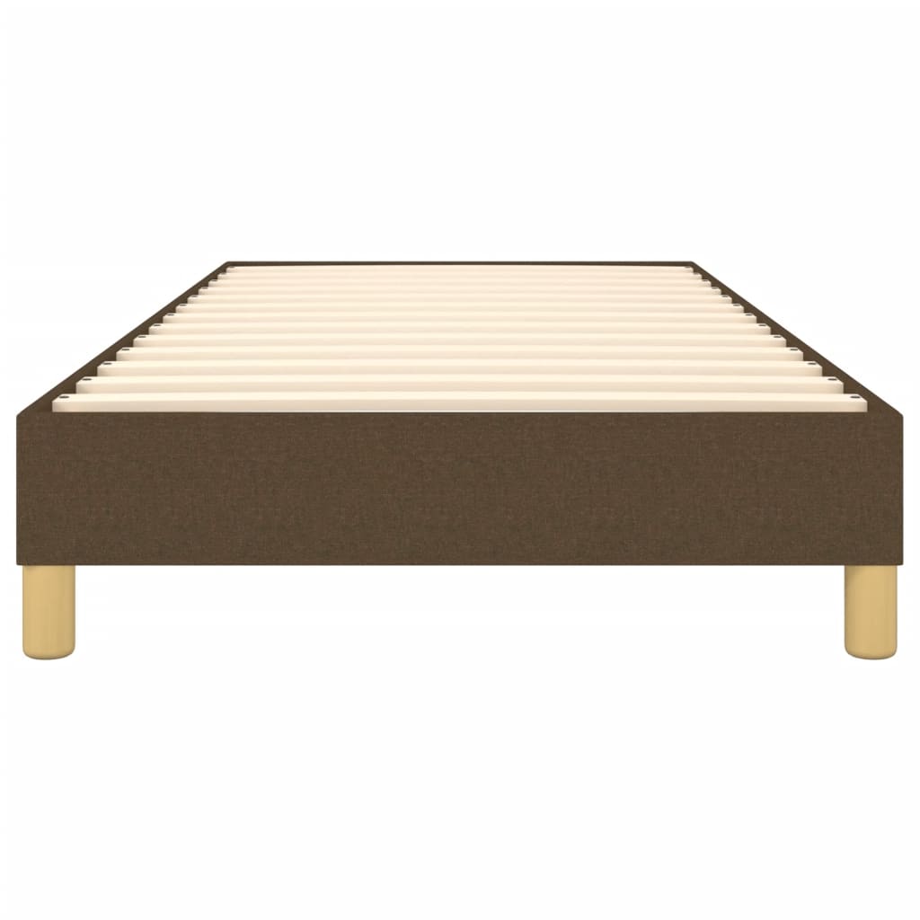 Struttura Letto a Rete a Molle Marrone Scuro 90x190 cm Tessuto | homemem39