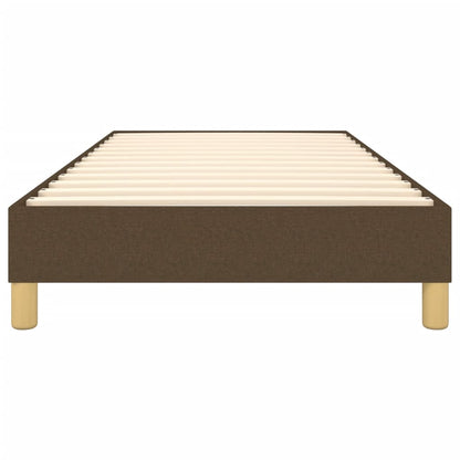 Struttura Letto a Rete a Molle Marrone Scuro 90x190 cm Tessuto | homemem39