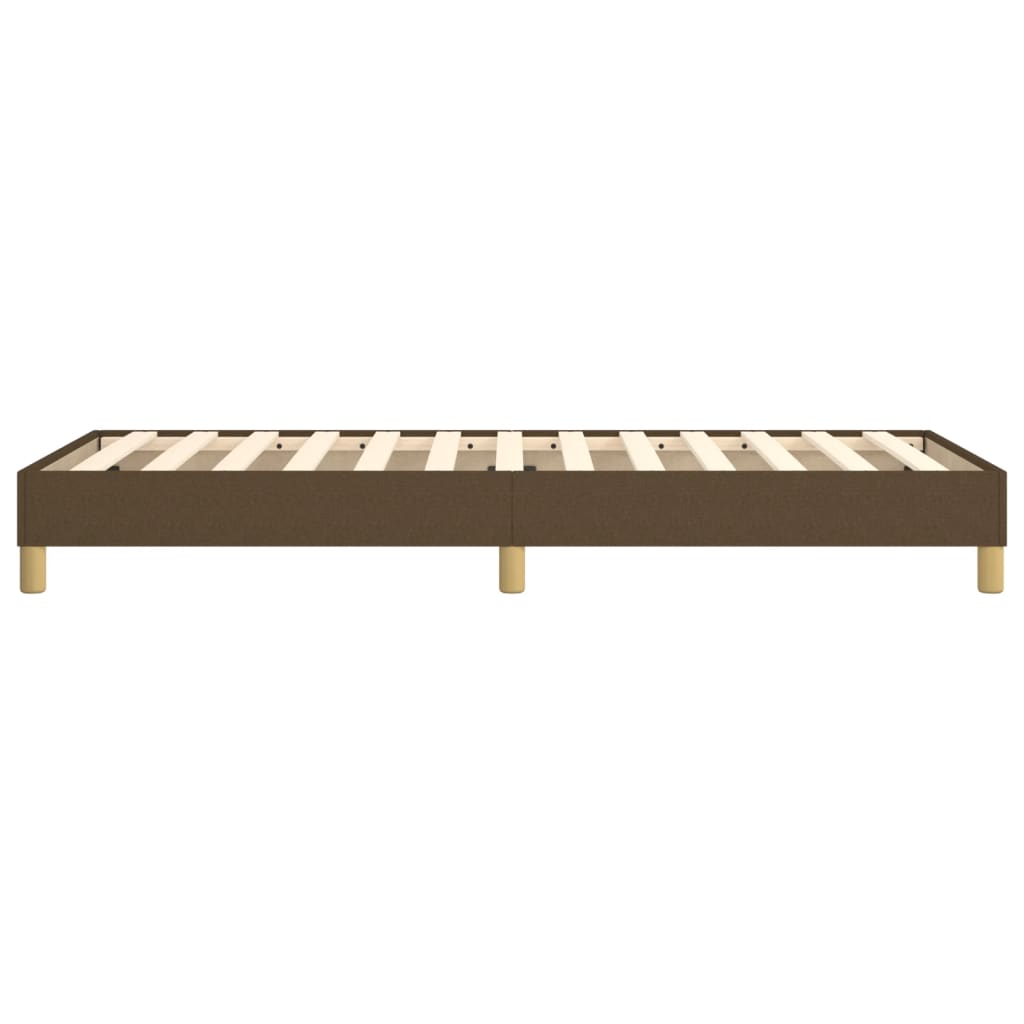 Struttura Letto a Rete a Molle Marrone Scuro 90x190 cm Tessuto | homemem39