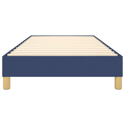 Struttura Letto a Rete a Molle Blu 90x190 cm in Tessuto