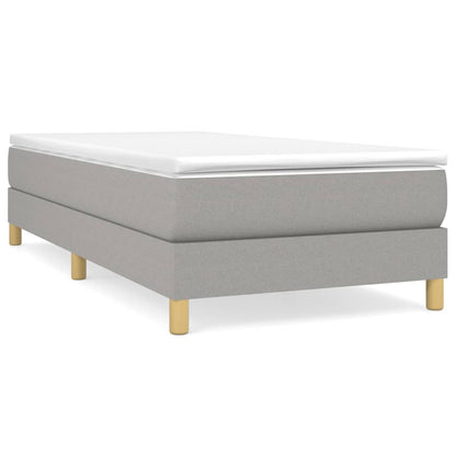 Struttura Letto a Rete a Molle Grigio Chiaro 90x200 cm Tessuto | homemem39