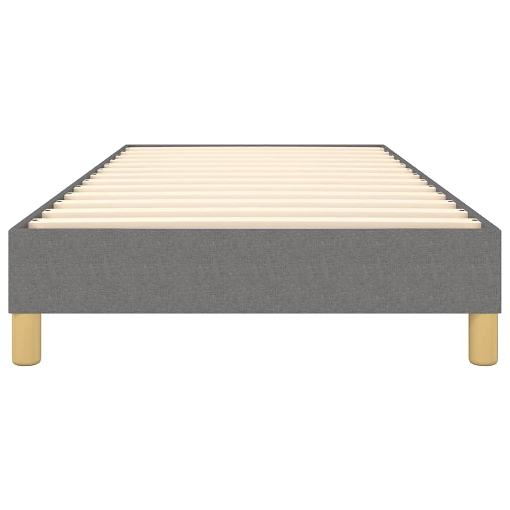 Struttura Letto a Rete a Molle Grigio Scuro 90x200 cm Tessuto