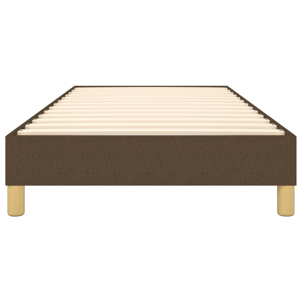 Struttura Letto a Rete a Molle Marrone Scuro 90x200 cm Tessuto | homemem39