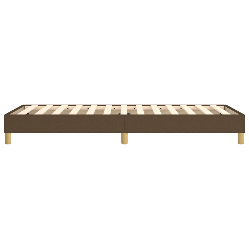 Struttura Letto a Rete a Molle Marrone Scuro 90x200 cm Tessuto | homemem39