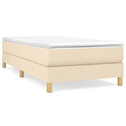 Struttura Letto a Rete a Molle Crema 90x200 cm in Tessuto | homemem39