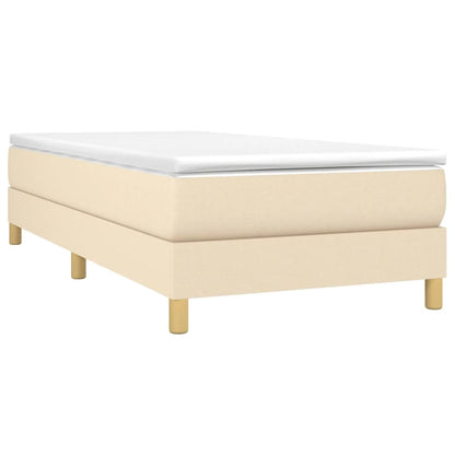 Struttura Letto a Rete a Molle Crema 90x200 cm in Tessuto | homemem39