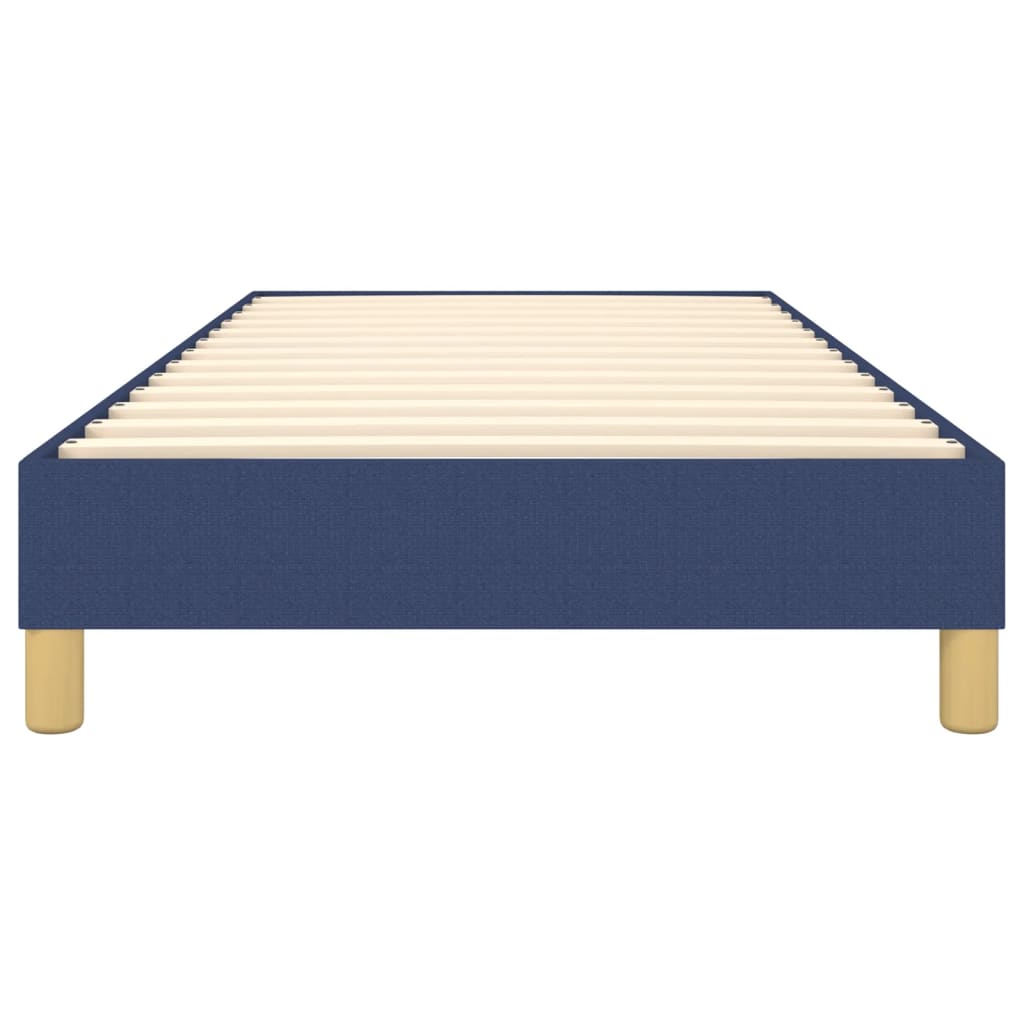 Struttura Letto a Rete a Molle Blu 90x200 cm in Tessuto | homemem39
