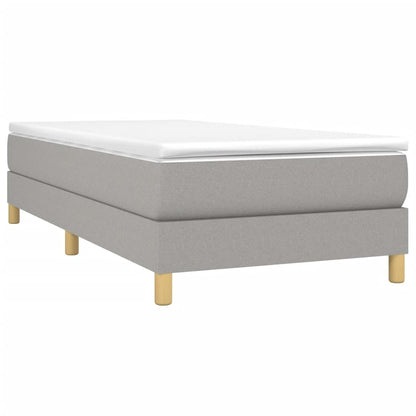 Struttura Letto a Rete a Molle Grigio Chiaro 100x200 cm Tessuto | homemem39