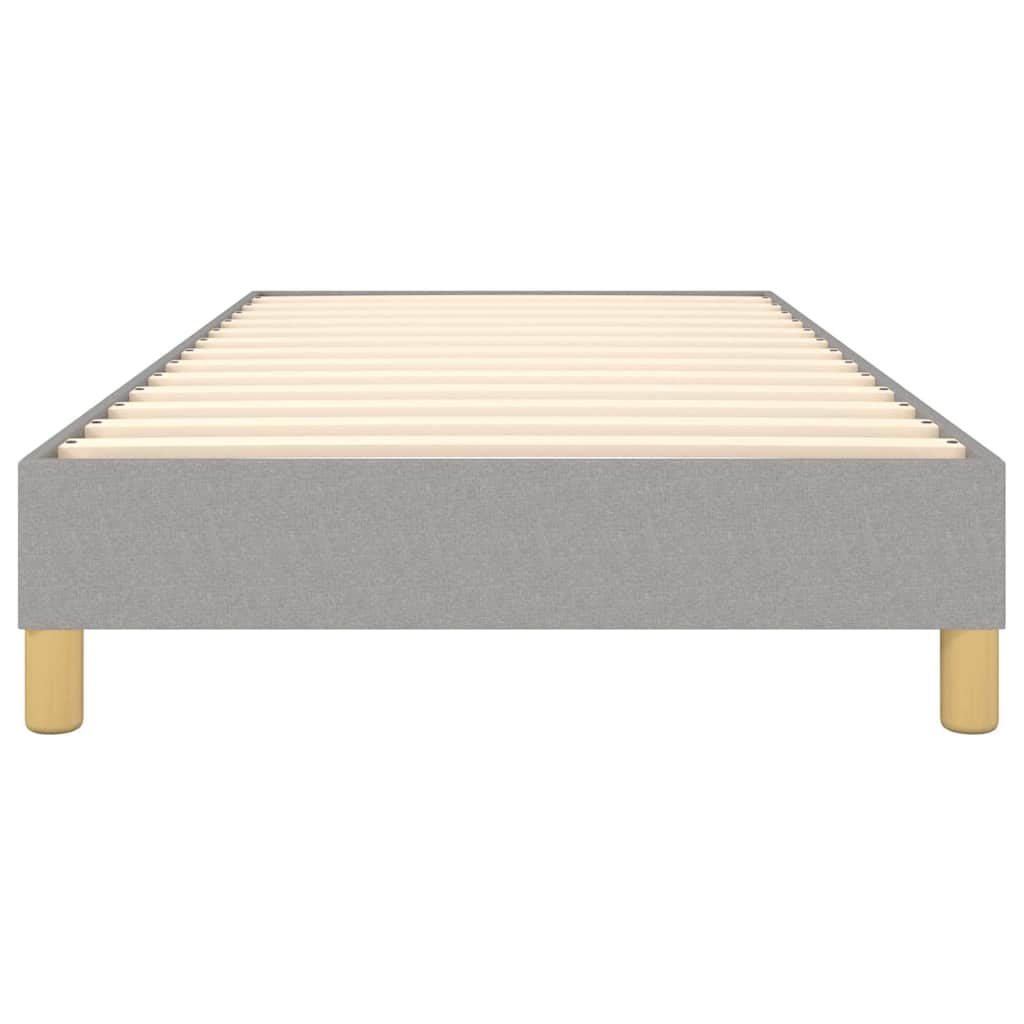 Struttura Letto a Rete a Molle Grigio Chiaro 100x200 cm Tessuto