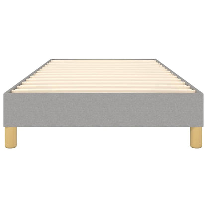 Struttura Letto a Rete a Molle Grigio Chiaro 100x200 cm Tessuto