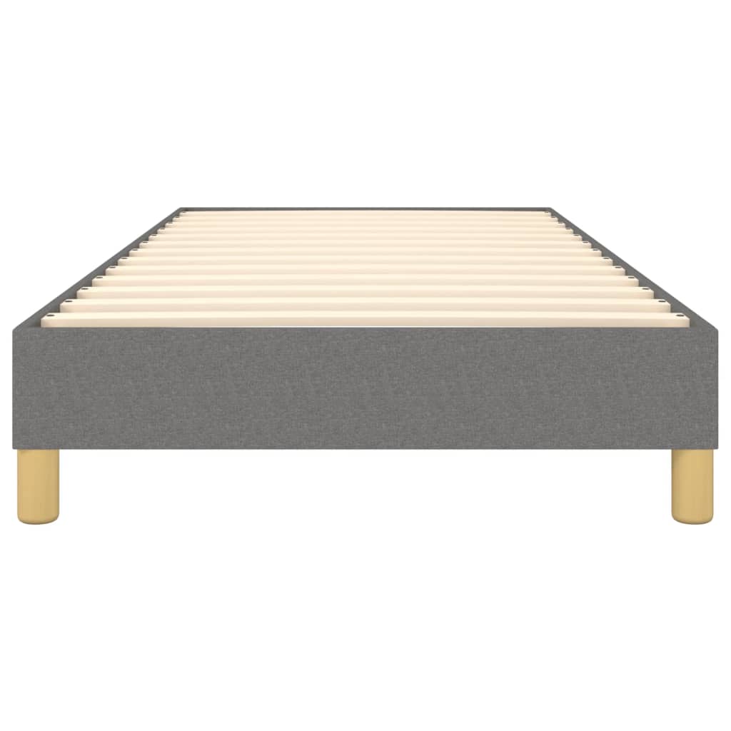Struttura Letto a Rete a Molle Grigio Scuro 100x200 cm Tessuto | homemem39