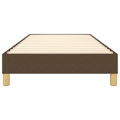 Struttura Letto a Rete a Molle Marrone Scuro 100x200 cm Tessuto | homemem39