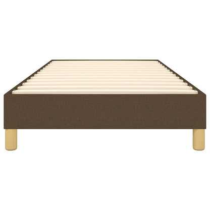 Struttura Letto a Rete a Molle Marrone Scuro 100x200 cm Tessuto