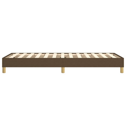 Struttura Letto a Rete a Molle Marrone Scuro 100x200 cm Tessuto | homemem39