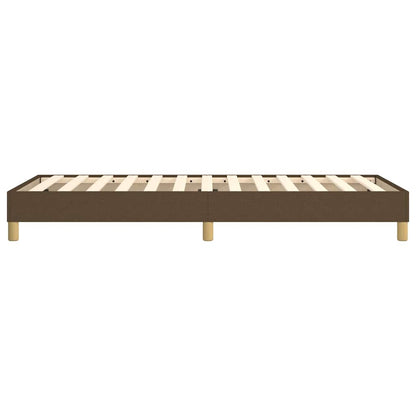 Struttura Letto a Rete a Molle Marrone Scuro 100x200 cm Tessuto