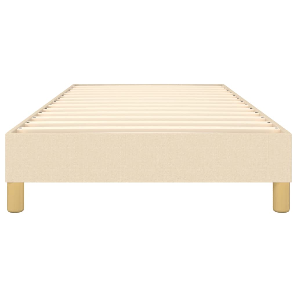 Struttura Letto a Rete a Molle Crema 100x200 cm in Tessuto | homemem39