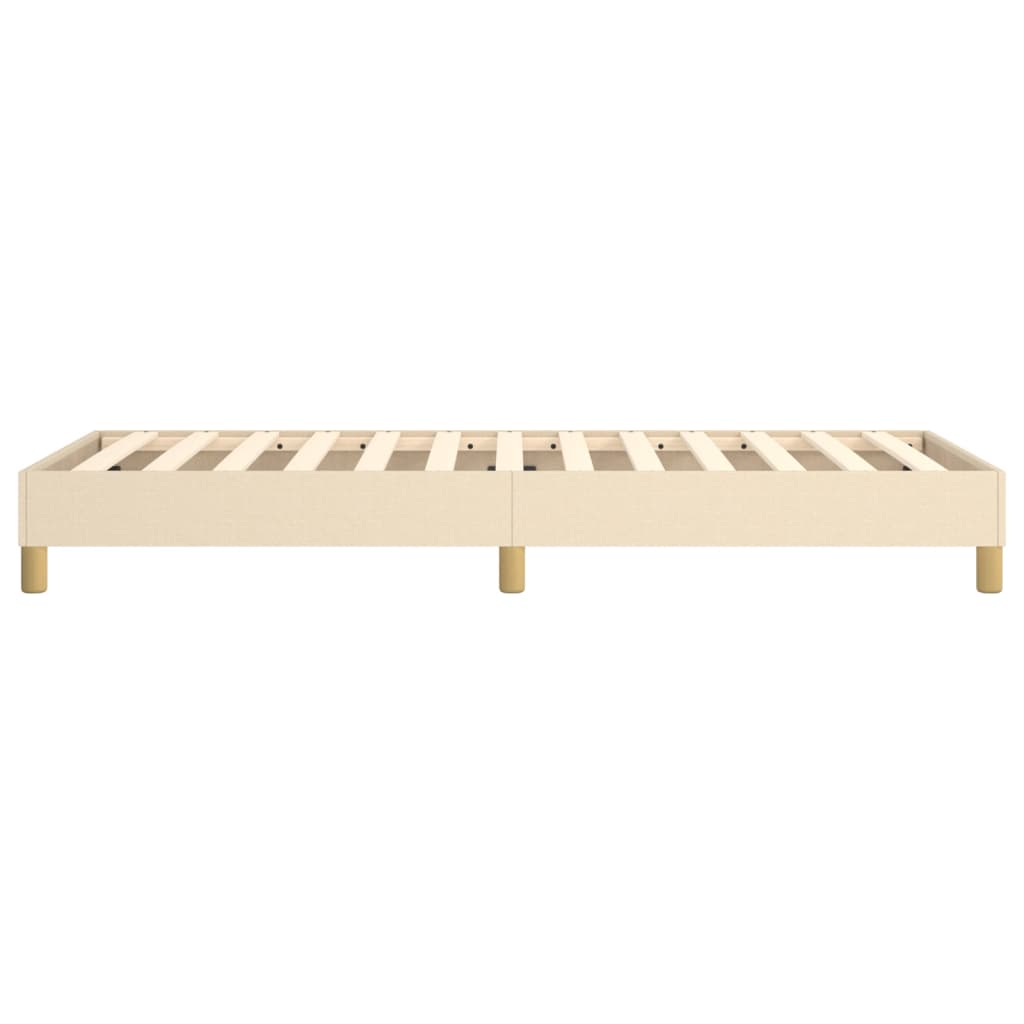 Struttura Letto a Rete a Molle Crema 100x200 cm in Tessuto | homemem39