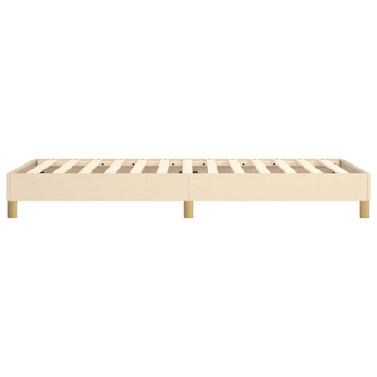 Struttura Letto a Rete a Molle Crema 100x200 cm in Tessuto | homemem39