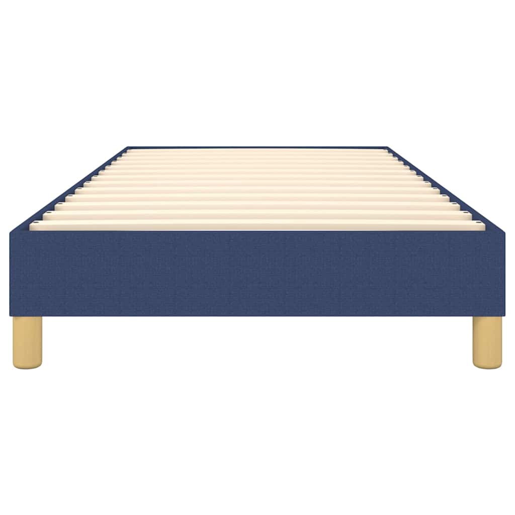 Struttura Letto a Rete a Molle Blu 100x200 cm in Tessuto