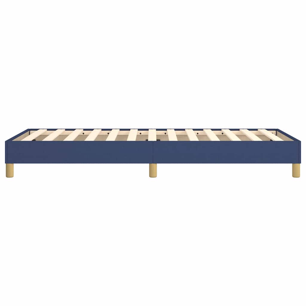 Struttura Letto a Rete a Molle Blu 100x200 cm in Tessuto