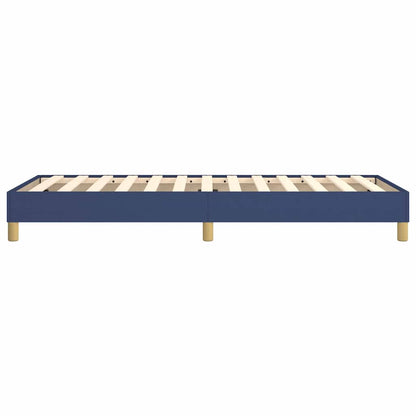 Struttura Letto a Rete a Molle Blu 100x200 cm in Tessuto