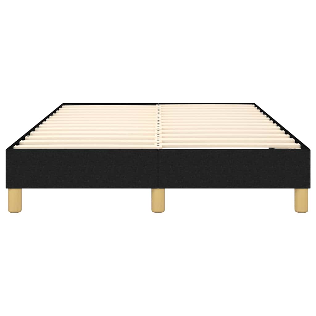 Struttura Letto a Rete a Molle Nero 120x200 cm Tessuto