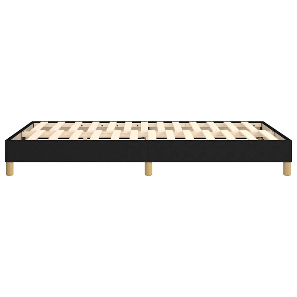 Struttura Letto a Rete a Molle Nero 120x200 cm Tessuto