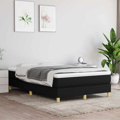 Struttura Letto a Rete a Molle Nero 120x200 cm Tessuto