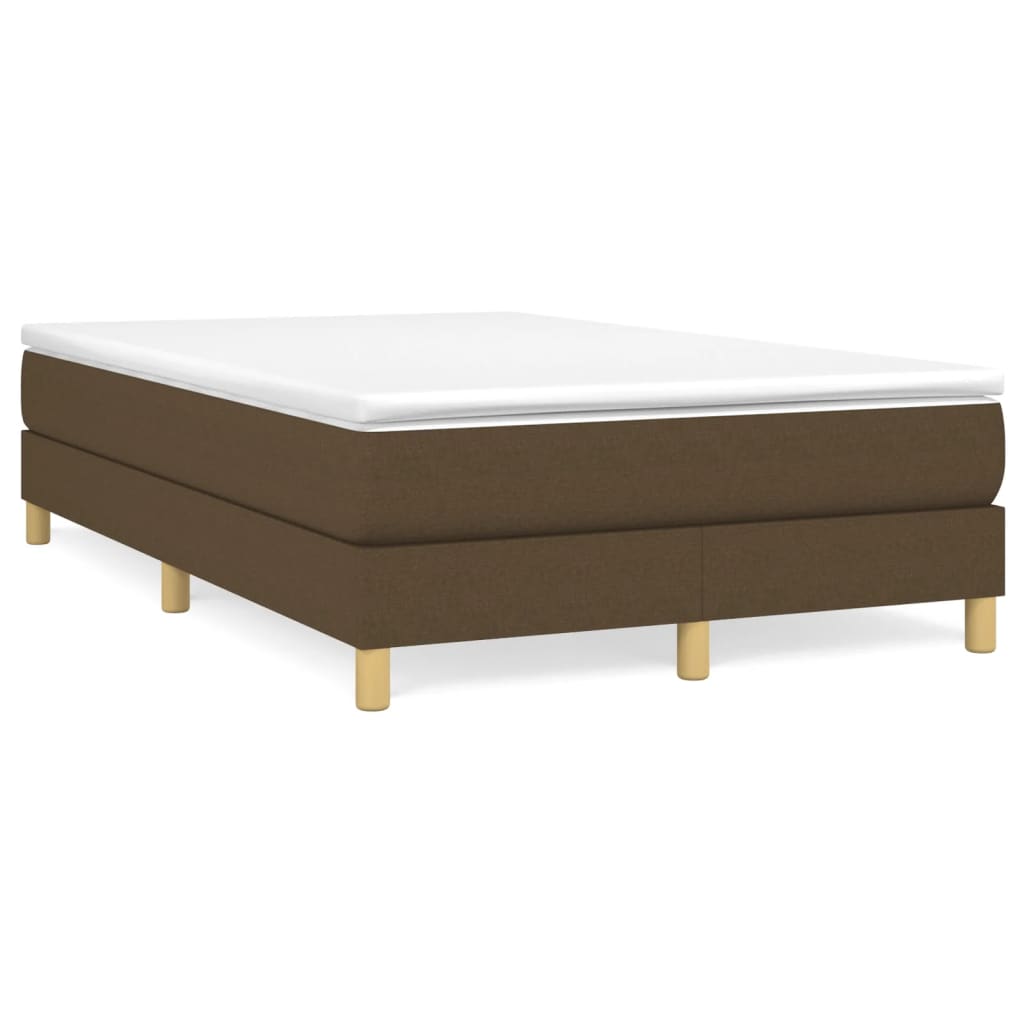 Struttura Letto a Rete a Molle Marrone Scuro 120x200 cm Tessuto | homemem39
