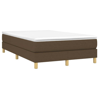 Struttura Letto a Rete a Molle Marrone Scuro 120x200 cm Tessuto