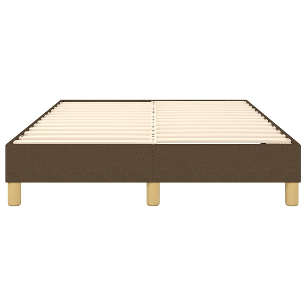Struttura Letto a Rete a Molle Marrone Scuro 120x200 cm Tessuto