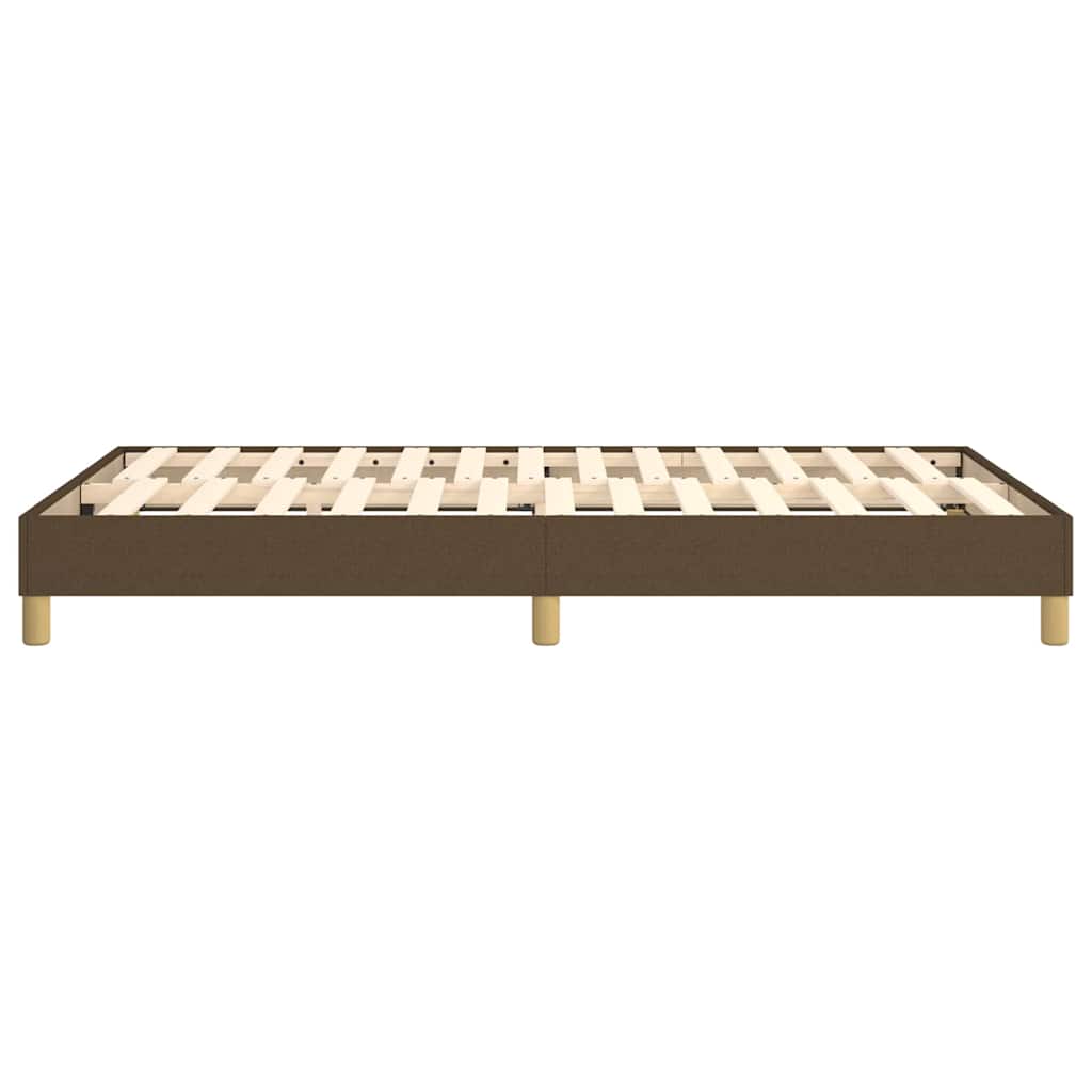 Struttura Letto a Rete a Molle Marrone Scuro 120x200 cm Tessuto