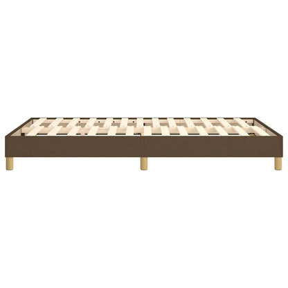 Struttura Letto a Rete a Molle Marrone Scuro 120x200 cm Tessuto