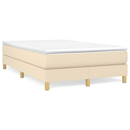 Struttura Letto a Rete a Molle Crema 120x200 cm Tessuto | homemem39