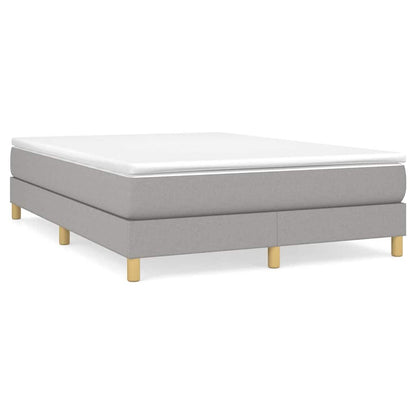 Struttura Letto a Rete a Molle Grigio Chiaro 140x190 cm Tessuto
