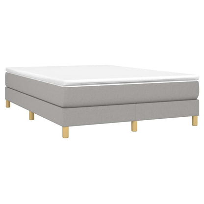 Struttura Letto a Rete a Molle Grigio Chiaro 140x190 cm Tessuto