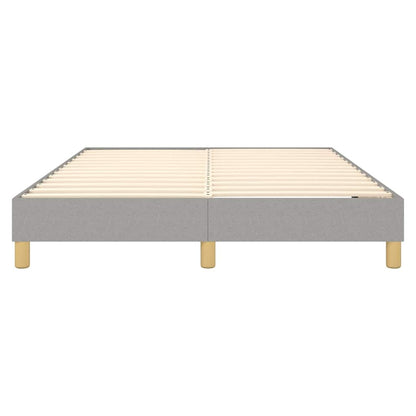 Struttura Letto a Rete a Molle Grigio Chiaro 140x190 cm Tessuto