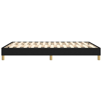 Struttura Letto a Rete a Molle Nero 140x190 cm in Tessuto | homemem39