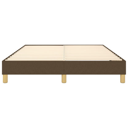 Struttura Letto a Rete a Molle Marrone Scuro 140x190 cm Tessuto | homemem39